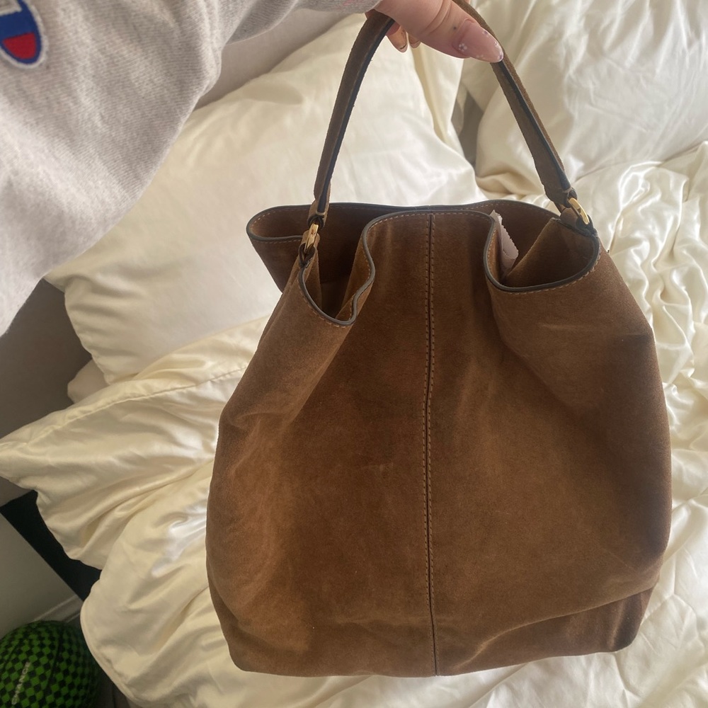 BANANA REPUBLIC SUEDE HOBO BAG!